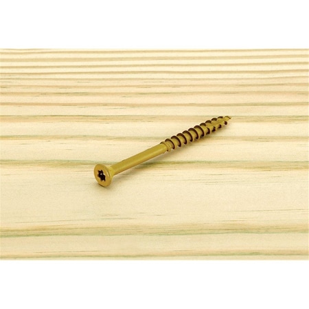 Tinkertools No.9 x 2.5 in. Star Flat Head Epoxy Coated Carbon Steel Deck Screws, 250PK TI1678775
